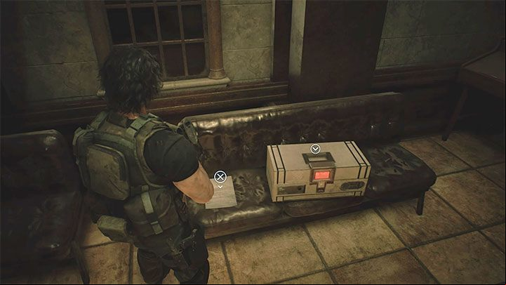 The note is in the Reception area adjacent to the Main Hall - Resident Evil 3: Police Station secrets, collectibles - Collectibles and secrets - Resident Evil 3 Guide