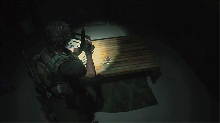The note is on the bench of the Shower Room on the 2F of the Police Station - Resident Evil 3: Police Station secrets, collectibles - Collectibles and secrets - Resident Evil 3 Guide