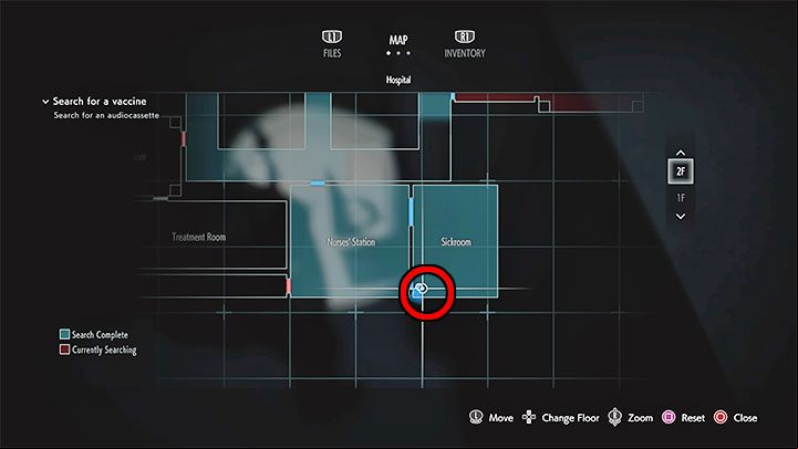 The statue is located in the Sickroom located on floor 2F of the hospital - Resident Evil 3: Hospital secrets, collectibles - Collectibles and secrets - Resident Evil 3 Guide