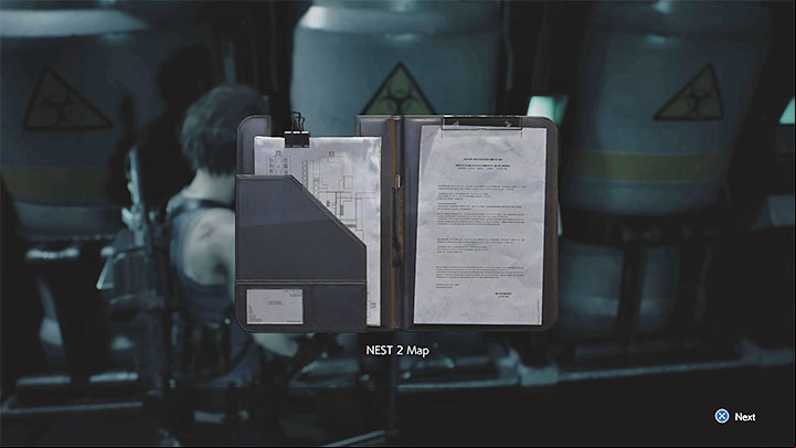 You will automatically get the map after taking the document described above (the one in Storage) - Resident Evil 3: NEST 2 secrets, collectibles - Collectibles and secrets - Resident Evil 3 Guide