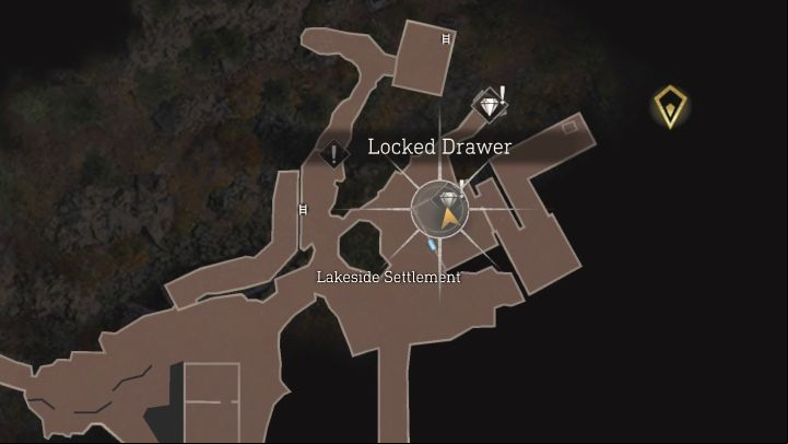 Interactive Map: Village Locked Drawer #2 - Lakeside Settlement - Resident Evil 4 Remake: Locked Drawers map - Village - Secrets - Resident Evil 4 Remake Guide