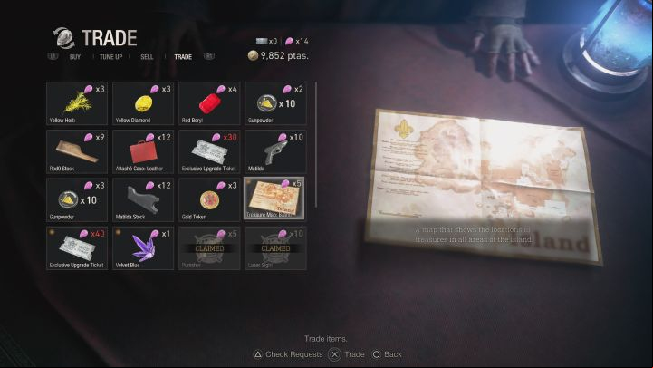 You can purchase the Treasure Map: Island for the final region after reaching the Island in chapter 13 - Resident Evil 4 Remake: Treasure Maps - Secrets - Resident Evil 4 Remake Guide