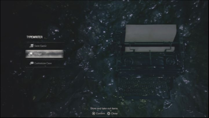 To find Storage, you must approach the typewriter - Resident Evil 4 Remake: Where is Storage? - Equipment - Resident Evil 4 Remake Guide