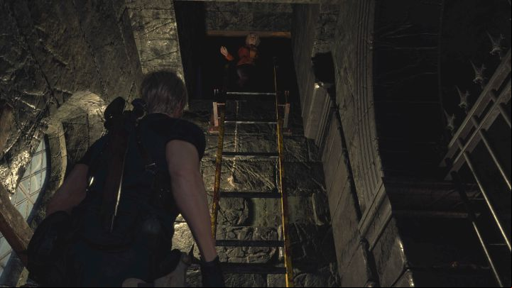 In the mentioned locations, Leon cannot climb by himself - Resident Evil 4 Remake: How to climb? - Campaign - Resident Evil 4 Remake Guide