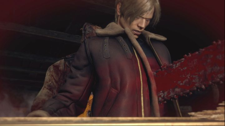 Sooner or later, Chainsaw Man will reach you - when he attempts an attack with the chainsaw, parry it with the Knife - make sure you're directly facing the boss and press L1/LB at the right moment - Resident Evil 4 Remake: Chainsaw Man Boss - Bosses - Resident Evil 4 Remake Guide