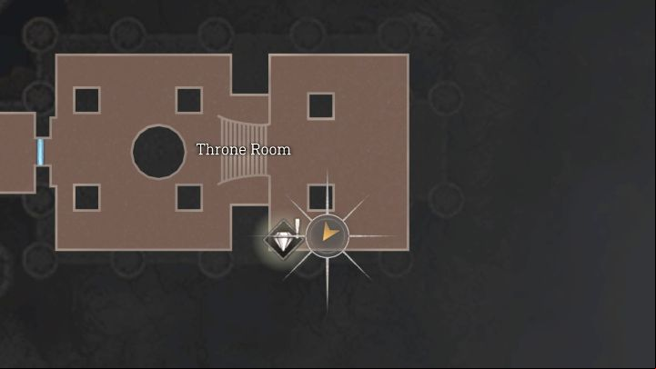 The secret is in the Throne Room at the east end of the Castle's main floor - Resident Evil 4 Remake: Files map - Castle - Secrets - Resident Evil 4 Remake Guide