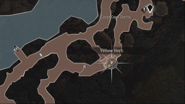 Yellow Herb is in the Large Cave Shrine, which you can reach by boat starting from chapter 4 - Resident Evil 4 Remake: Yellow Herb map - Village - Secrets - Resident Evil 4 Remake Guide