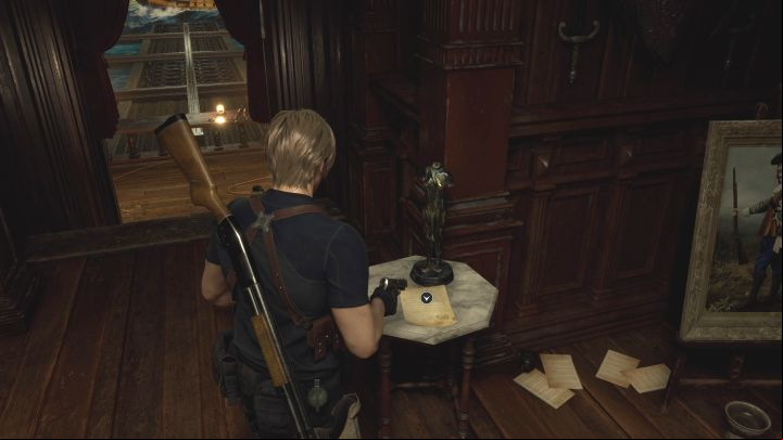 The note is in the Shooting Range in Quarry - you can access the area by using the elevator next to the merchant (screenshot 1) - Resident Evil 4 Remake: Files map - Village - Secrets - Resident Evil 4 Remake Guide