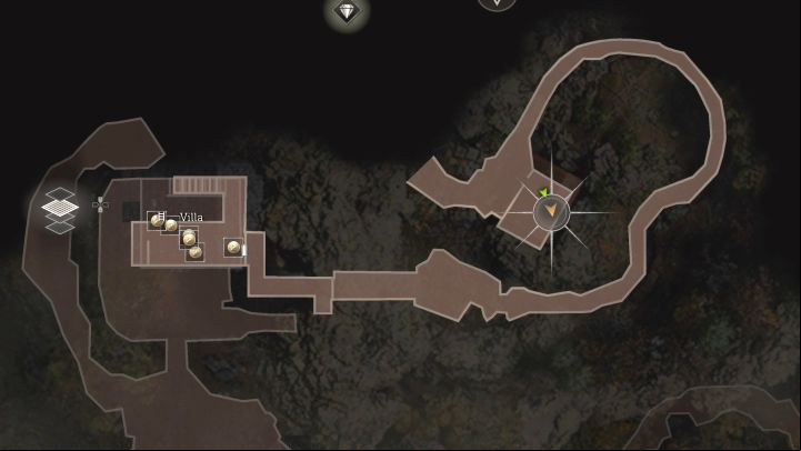 The note is next to the merchant east from the Villa building, which you've defended with Luis in Chapter 5 - Resident Evil 4 Remake: Files map - Village - Secrets - Resident Evil 4 Remake Guide