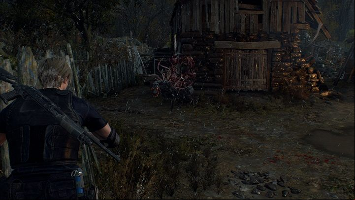 The fight against the Savage Mutt is similar to the usual variety of mutant dogs with tentacles, but much more difficult - Resident Evil 4 Remake: A Savage Mutt - Requests - Resident Evil 4 Remake Guide