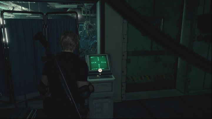 When you return to the north, the terminal should be active - interact with it - Resident Evil 4 Remake: Electronic Lock Terminal puzzle in Dissection - Puzzle solutions - Resident Evil 4 Remake Guide