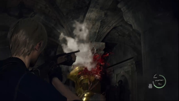 After that, move behind the knight and fire some powerful weapon at his tentacles - Resident Evil 4 Remake: Merciless Knight - Requests - Resident Evil 4 Remake Guide