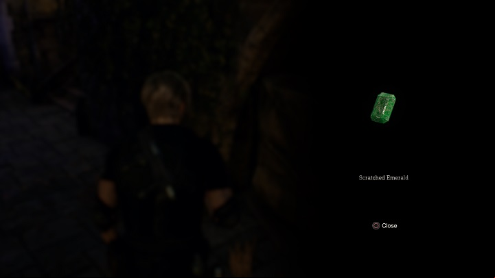 Scratched Emerald will fall out of the nest, which should be taken to the Merchant - his stand is right next to it - Resident Evil 4 Remake: Jewel Thief - Requests - Resident Evil 4 Remake Guide
