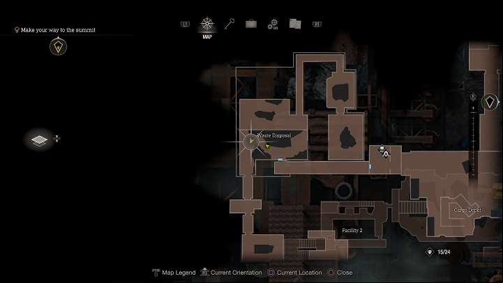 The first sought rat is in Waste Disposal, nearby the knob which was operated by Ashley - Resident Evil 4 Remake: Even More Pest Control - Requests - Resident Evil 4 Remake Guide