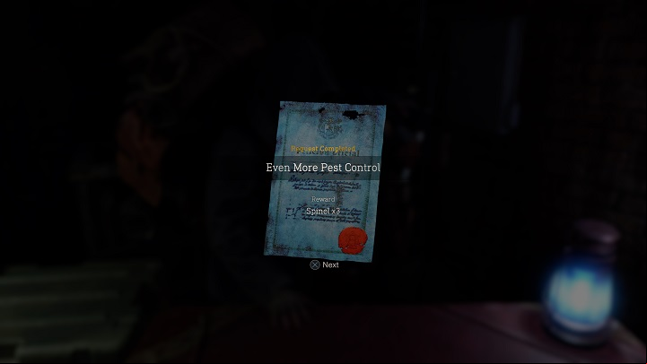 Completing Even More Pest Control is rewarded with x3 Spinels - Resident Evil 4 Remake: Even More Pest Control - Requests - Resident Evil 4 Remake Guide