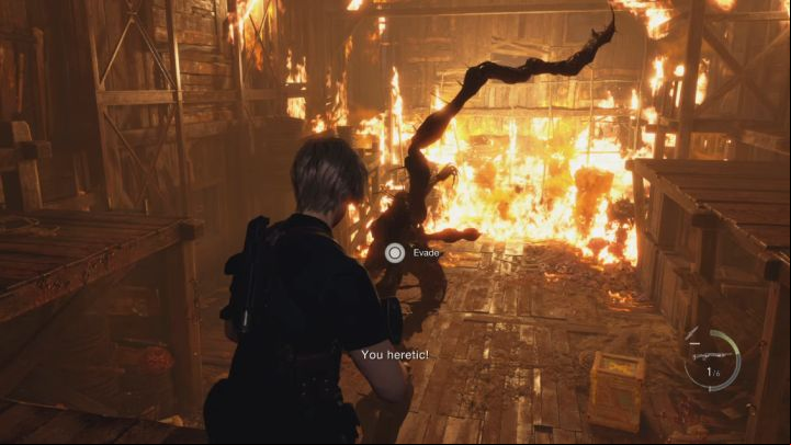 Mendez can launch 2 types of attacks and you have to react to them differently - Resident Evil 4 Remake: How to defeat boss Mendez? - Bosses - Resident Evil 4 Remake Guide