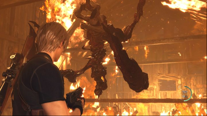 Mendez will charge toward you, and he will finish this attack with a strong sweep - Resident Evil 4 Remake: How to defeat boss Mendez? - Bosses - Resident Evil 4 Remake Guide