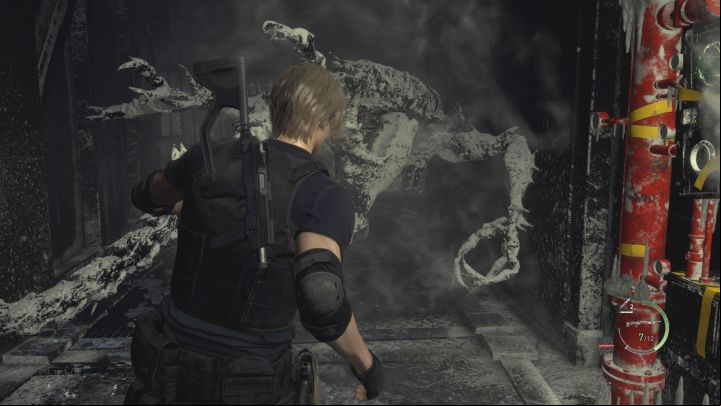 There are 3 other Liquid Nitrogen Showers in the area - they activate in the same way as the previous one - Resident Evil 4 Remake: How to defeat or avoid boss Verdugo? - Bosses - Resident Evil 4 Remake Guide