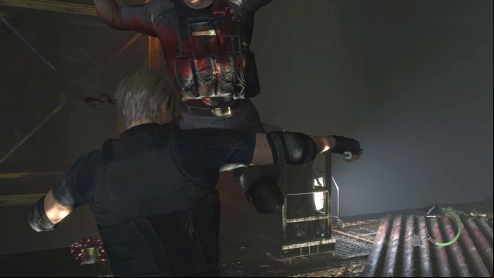 Kra can jump and land behind Leon - Resident Evil 4 Remake: How to defeat boss Jack Kra? - Bosses - Resident Evil 4 Remake Guide