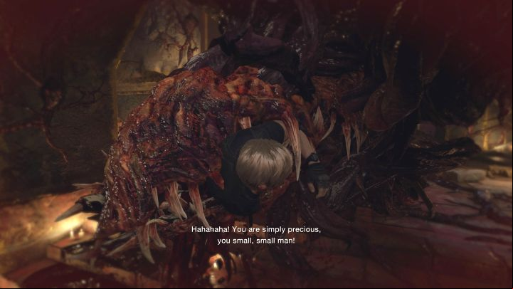 The boss may start approaching Leon - watch out, because the creature can kill you instantly by devouring - Resident Evil 4 Remake: How to defeat boss Ramon Salazar? - Bosses - Resident Evil 4 Remake Guide
