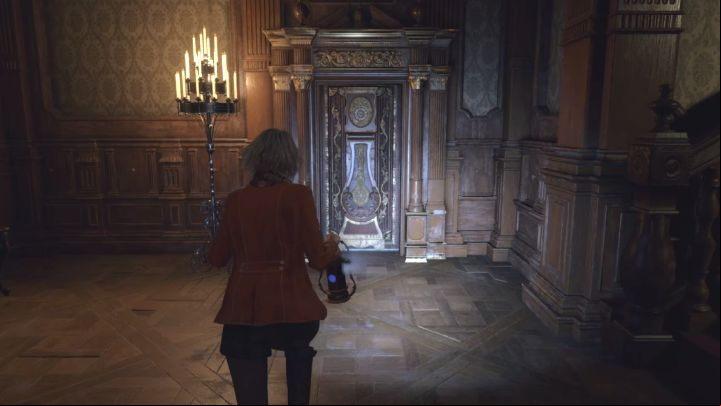 In the eastern part of the same room you'll find the second Grandfather Clock - Resident Evil 4 Remake: Grandfather Clocks puzzle (Ashley) - Puzzle solutions - Resident Evil 4 Remake Guide