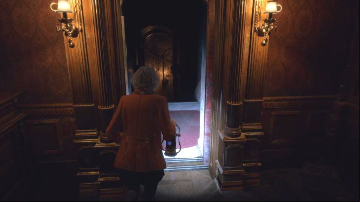 Set the time from the note again (11:04 or 7:00) the Grandfather Clock will move and reveal a new pathway - Resident Evil 4 Remake: Grandfather Clocks puzzle (Ashley) - Puzzle solutions - Resident Evil 4 Remake Guide