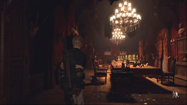 1 - Resident Evil 4 Remake: Dining Hall chairs puzzle (Chapter 9) - Puzzle solutions - Resident Evil 4 Remake Guide