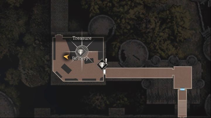 The Bindery is a room in the castle available in Chapter 8 - Resident Evil 4 Remake: The Bindery Lithographic Stones puzzle (Chapter 8) - Puzzle solutions - Resident Evil 4 Remake Guide