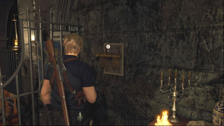 Get near the altar - Resident Evil 4 Remake: Dials and stained glass church puzzle - Puzzle solutions - Resident Evil 4 Remake Guide