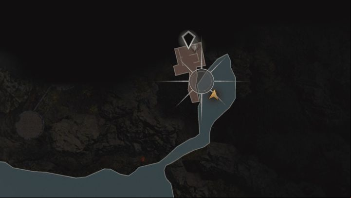 To reach this shrine you must sail into a small cave adjacent to the lake - Resident Evil 4 Remake: Acquiring the Church Key puzzle (Chapter 4). - Puzzle solutions - Resident Evil 4 Remake Guide