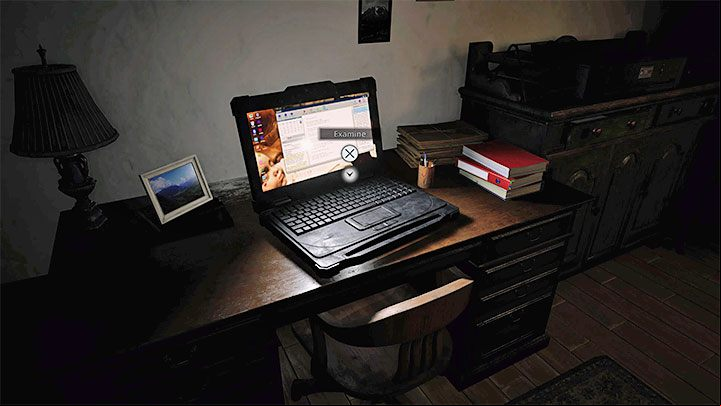The diary is electronic, and you can read it by interacting with Ethan's laptop on the floor - Resident Evil Village: Prologue - Files, list - Files - Resident Evil Village Guide