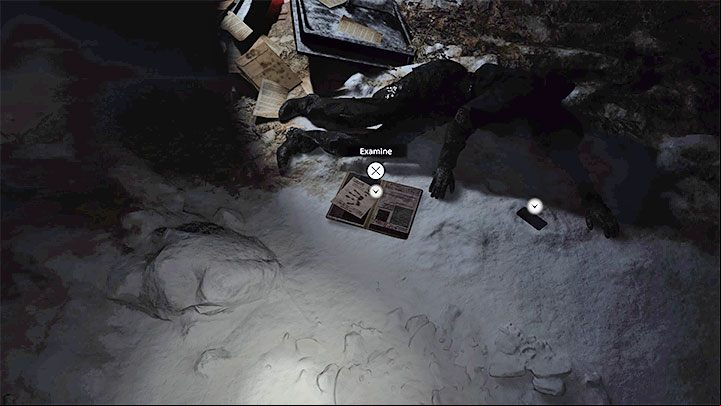 The report is on the ground where Ethan wakes up in the forest after completing the prologue - Resident Evil Village: Village, 1 visit - Files, list - Files - Resident Evil Village Guide