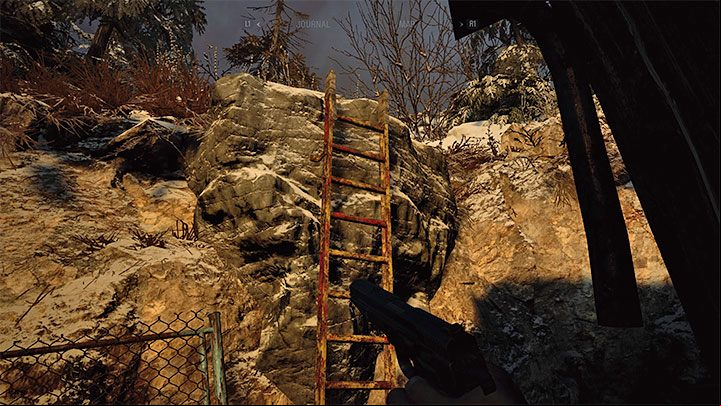 The first item to put inside the necklace can be found after you return from the Reservoir at the earliest, as a Crank is required to reach it - Resident Evil Village: Necklace with Two Holes - how to complete? - Puzzle solutions - Resident Evil Village Guide
