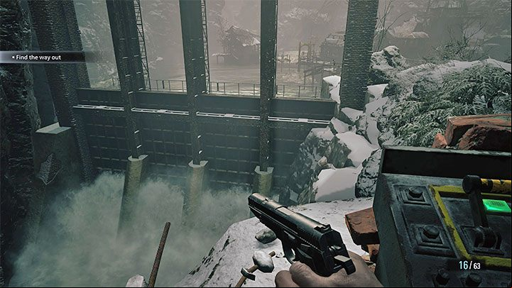 You can now pull the lever and drain the water from the tank, thus completing the puzzle - Resident Evil Village: Sluice Gate Controls puzzle - Puzzle solutions - Resident Evil Village Guide