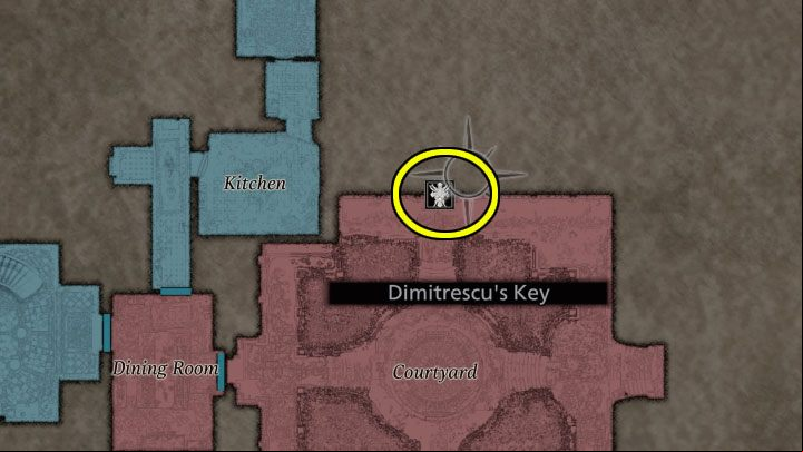 You must return to the Courtyard - Resident Evil Village: Castles Courtyard - walkthrough - Dimitrescu Castle - Resident Evil Village Guide