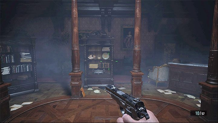 Unfortunately, the last daughter is smart enough to close the roof every so often - Resident Evil Village: Castles Courtyard - walkthrough - Dimitrescu Castle - Resident Evil Village Guide