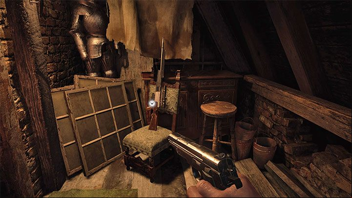 By "lighting" all 5 bells in Atelier, you will unlock the age behind the big painting - Resident Evil Village: Castles Courtyard - walkthrough - Dimitrescu Castle - Resident Evil Village Guide