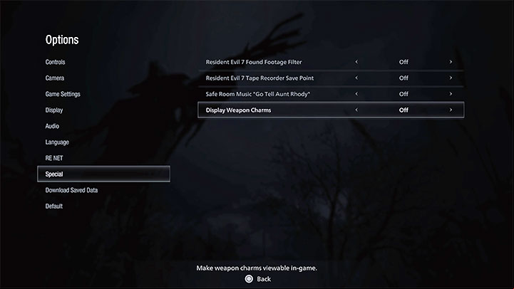If you don't like the idea of customizing your weapon with a Charm, you can disable the display of ornaments in the game - Resident Evil Village: Charms - how to get rid of them? - FAQ - Resident Evil Village Guide