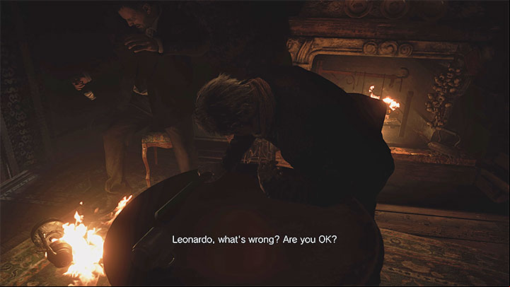 After gaining access to Louisa's house and completing a prayer with the surviving villagers, Leonardo will begin to transform into a monster - Resident Evil Village: Elena - can her fate be changed? - FAQ - Resident Evil Village Guide