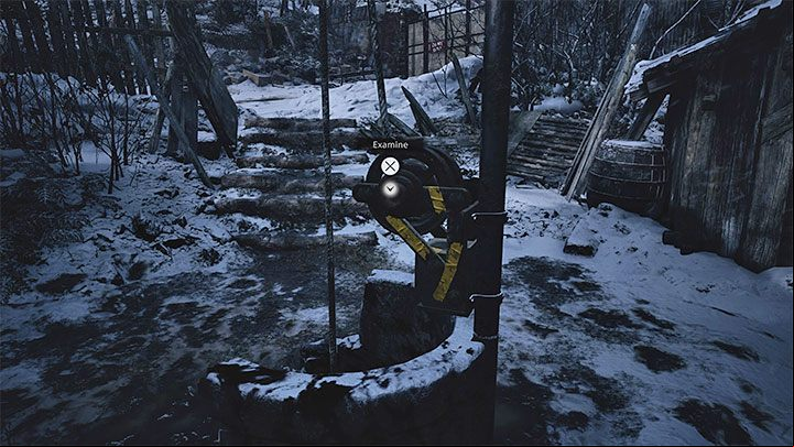 You can find wells right from the beginning - Resident Evil Village: The well - how to start the mechanism? - FAQ - Resident Evil Village Guide