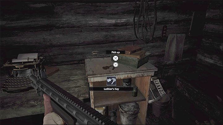 You will find Luthier's Key inside the hut - Resident Evil Village: Golden Chests - map, list - Secrets & Collectibles - Resident Evil Village Guide