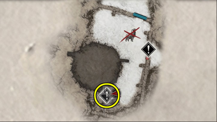You can find the third mock-up puzzle near the mill, on the path leading to the Reservoir, which is the location of the boss Moreau - Resident Evil Village: The Labyrinth Puzzle solution - Puzzle solutions - Resident Evil Village Guide