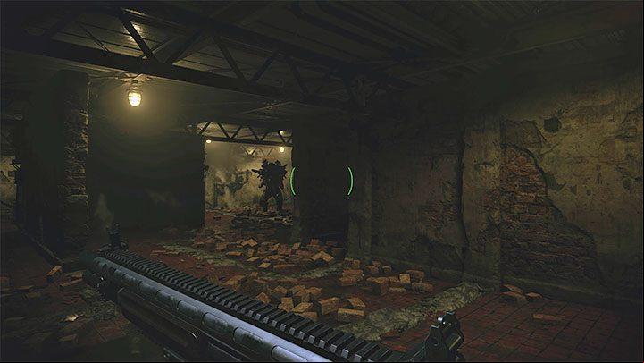 Enter the larger room that is adjacent to the one described above - Resident Evil Village: Defeating Prototype Sturm and Heisenberg - walkthrough - Factory - Resident Evil Village Guide
