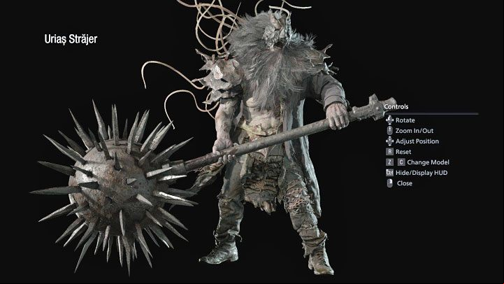 Urias Strajer is an alternate version of Urias, the boss you may have faced while exploring the Stronghold - Resident Evil Village: Burning Village - walkthrough - Final - Resident Evil Village Guide