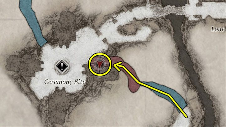 After returning from the Reservoir, go to the cave in the picture above - this is done by lowering the Drawbridge, reaching the boat, and moving south - Resident Evil Village: Weapons - list, collectibles - Secrets & Collectibles - Resident Evil Village Guide