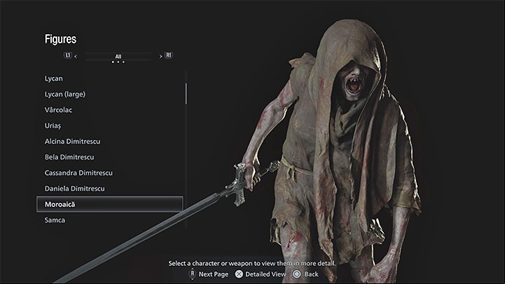 Moroaica is a monster variety, the one with a hood and a sword - Resident Evil Village: Medium Rare trophy/achievement - how to get it? - Appendix - Resident Evil Village Guide