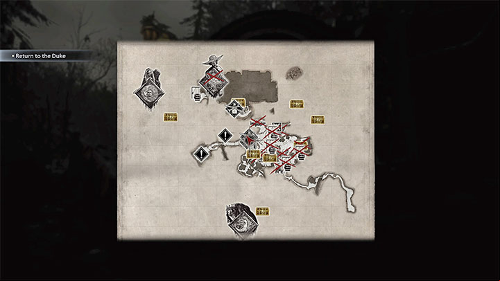 You can now exit the house and unlock the courtyard exit from the inside - Resident Evil Village: Finding the house with the red chimney - walkthrough - Village - 2nd visit - Resident Evil Village Guide
