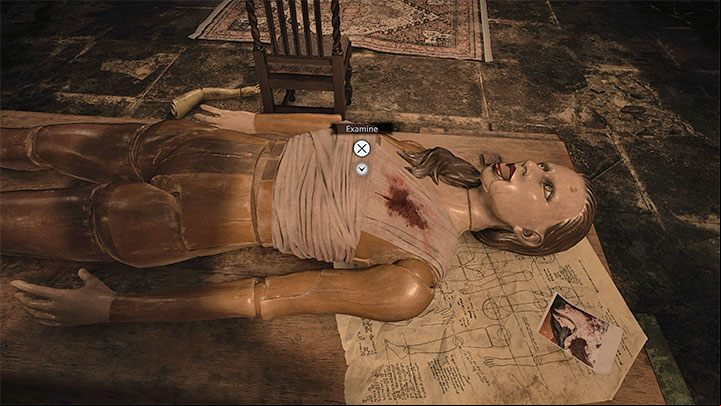 Once again, return to the room with the large doll woman - Resident Evil Village: Getting out of the basement - walkthrough - Beneviento House - Resident Evil Village Guide