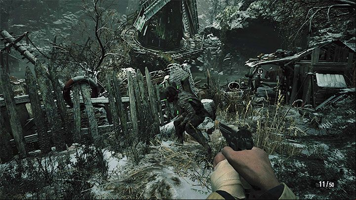 Regardless what you do, go back to the boat, but expect more lycans to appear near it - these monsters are worth killing in this case - Resident Evil Village: Going through the village to the boat - walkthrough - Fortress - Resident Evil Village Guide