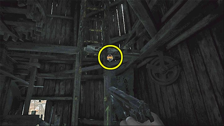 Move forward, destroying the new slimy barrier along the way - Resident Evil Village: Going through the reservoir, avoiding the fish - walkthrough - Fortress - Resident Evil Village Guide